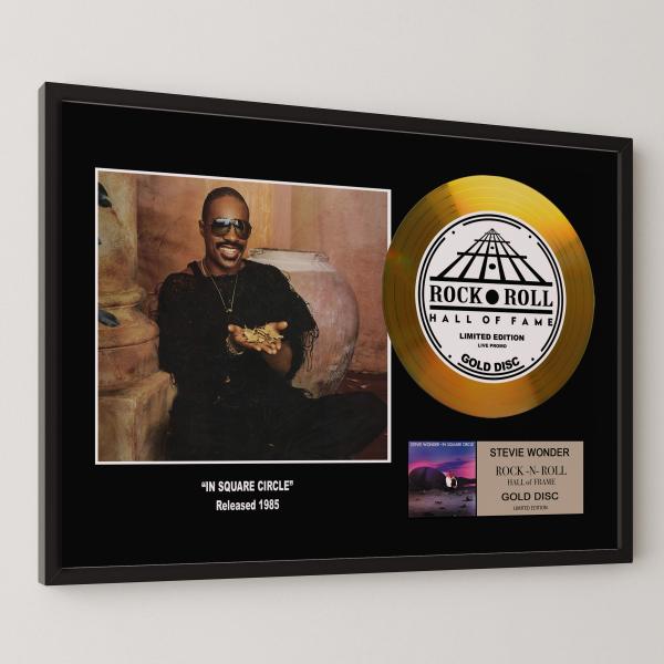 スティーヴィー・ワンダー Stevie Wonder イン・スクエア・サークル gold disc ...