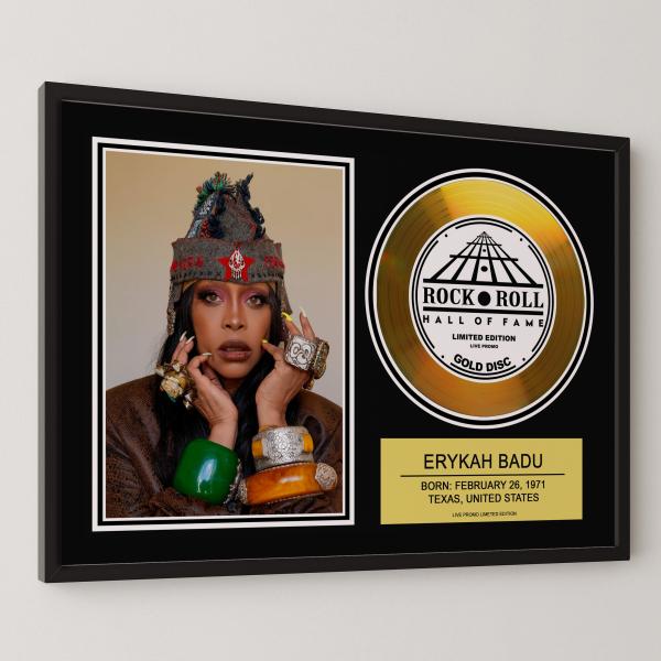 エリカ・バドゥ Erykah Badu ネオ・ソウル gold disc album 金 ゴールド ...
