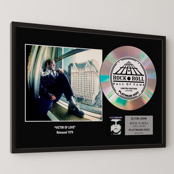 エルトン・ジョン / Elton John / ヴィクティム・オブ・ラヴ / gold disc a...