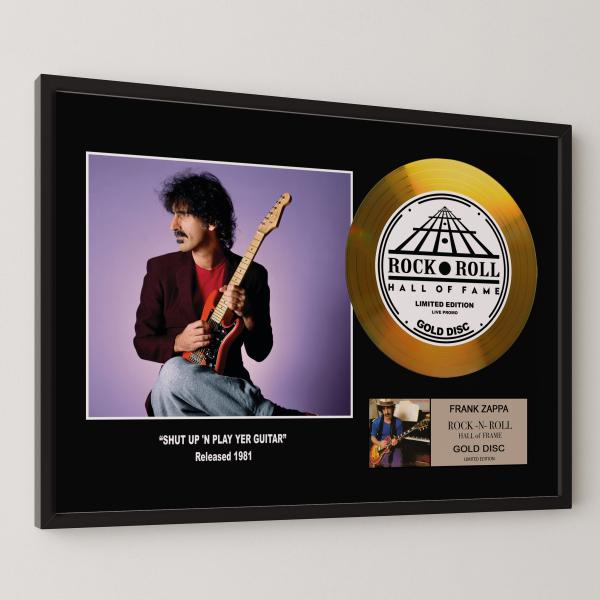 フランク・ザッパ Frank Zappa 黙ってギターを弾いてくれ gold disc album ...