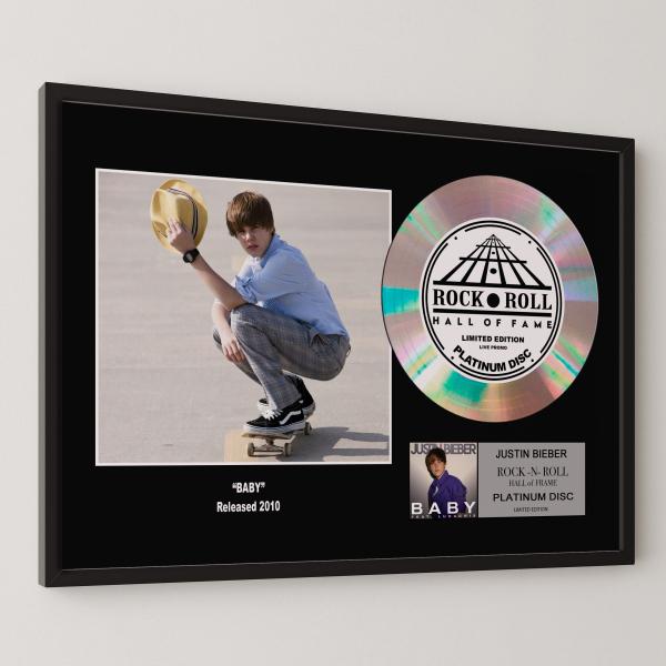 ジャスティン・ビーバー Justin Bieber ベイビー Baby platinum disc ...