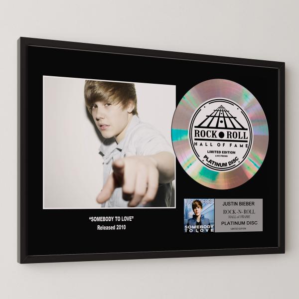 ジャスティン・ビーバー Justin Bieber サムバディー・トゥ・ラブ platinum di...