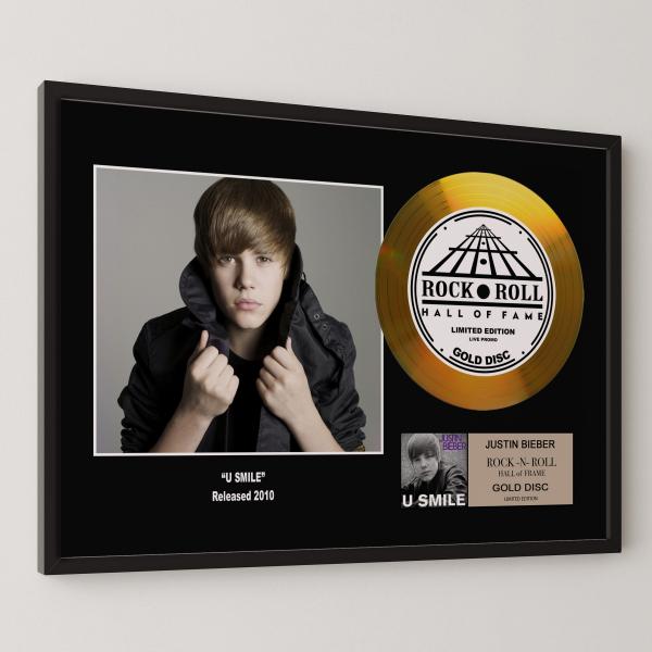 ジャスティン・ビーバー  Justin Bieber  ユー・スマイル U Smile gold d...