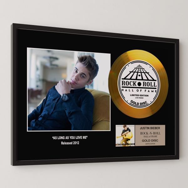 ジャスティン・ビーバー  Justin Bieber アズ・ロング・アズ・ユー・ラヴ・ミー gold...