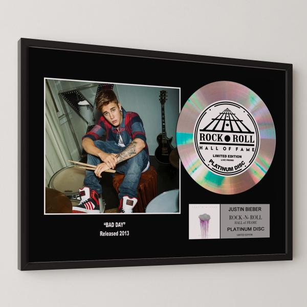ジャスティン・ビーバー Justin Bieber オール・バッド platinum disc al...