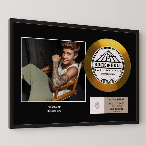 ジャスティン・ビーバー  Justin Bieber チェンジ・ミー Change Me gold ...