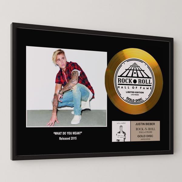 ジャスティン・ビーバー  Justin Bieber ホワット・ドゥ・ユー・ミーン? gold di...