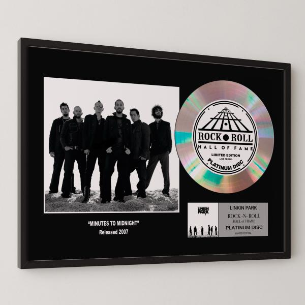 リンキン・パーク Linkin Park ミニッツ・トゥ・ミッドナイト platinum disc ...