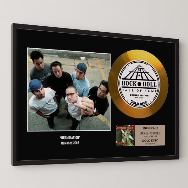 リンキン・パーク Linkin Park リアニメーション gold disc album  金 ゴ...