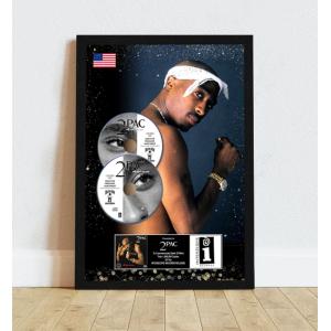【2パック/2Pac】ヒップホップ『All Eyez On Me』ディスクフレーム/証明書付き-1