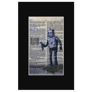 人気!Dictionary frames【Banksy×バンクシー】辞書/辞典/フレームなし/ストリートアート/デザイン/黒/ブラック/マット付のみ/black-4｜cny1