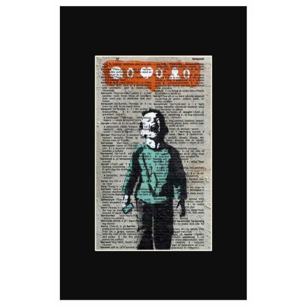 人気!Dictionary frames【Banksy×バンクシー】辞書/辞典/フレームなし/ストリ...