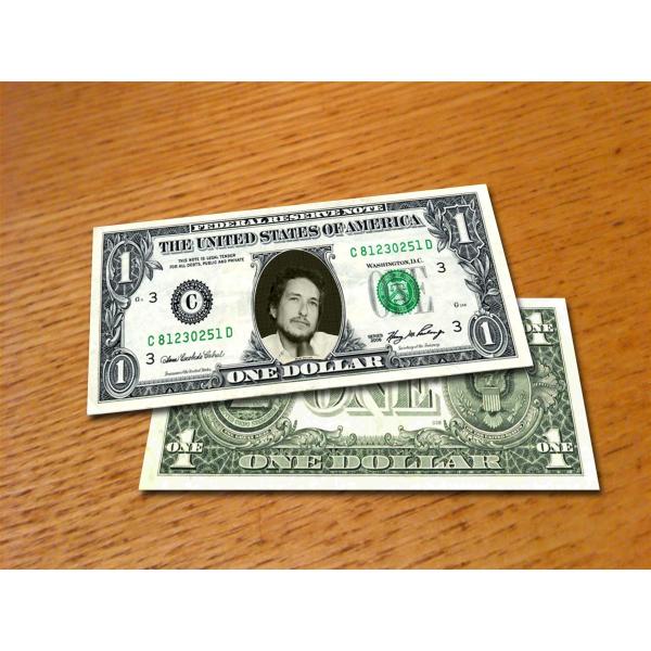 人気有名歌手!Bob Dylan/ボブ・ディラン/本物米国公認1ドル札-7