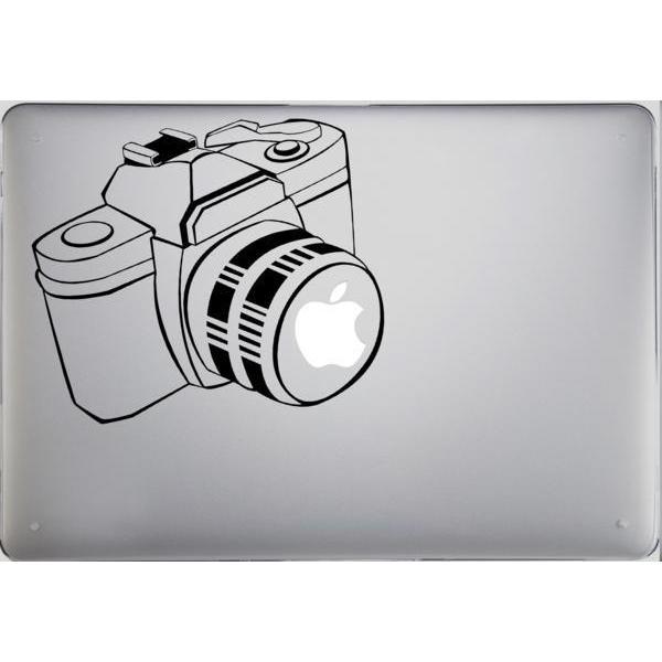 Apple MacBook マックブック ステッカー【camera/カメラ】黒