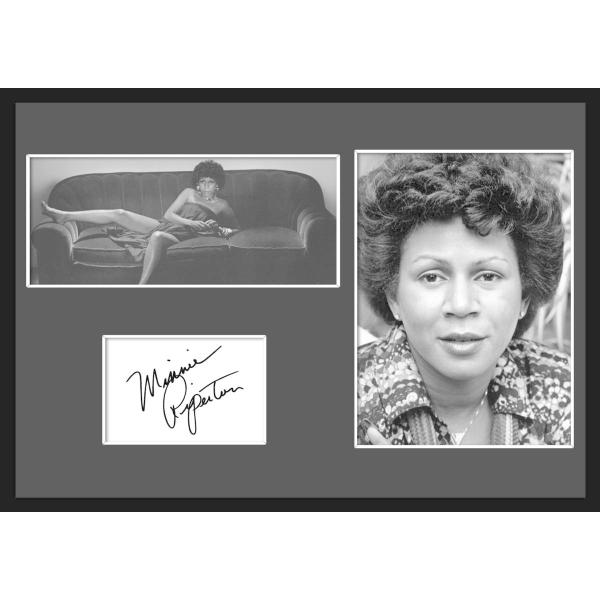 10種類!Minnie Riperton/ミニー・リパートン/サインプリント&amp;証明書付きフレーム/B...