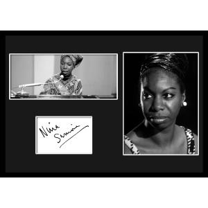 10種類!Nina Simone/ニーナ・シモン/jazz/ジャズ/サインプリント&証明書付きフレーム/BW/モノクロ/ディスプレイ (5-3W)｜cny1