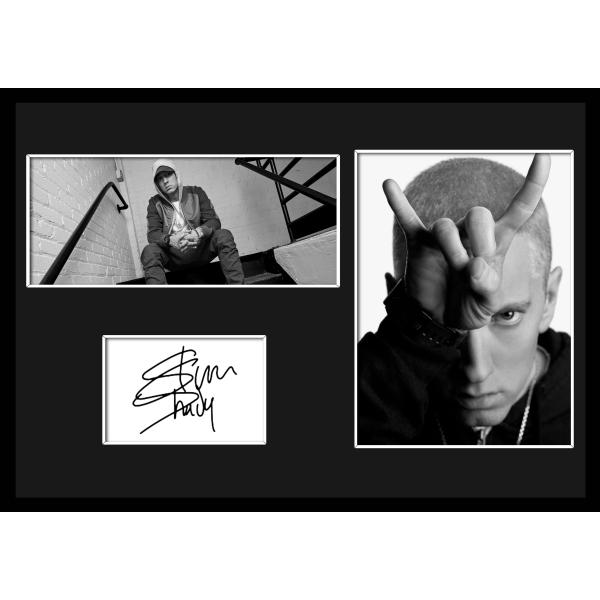 10種類!Eminem/エミネム/サインプリント&amp;証明書付きフレーム/BW/モノクロ/ディスプレイ ...