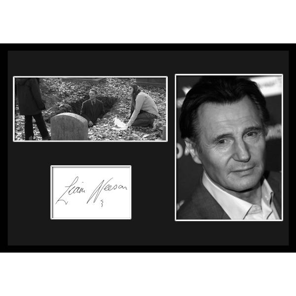 10種類!Liam Neeson/リーアム・ニーソン/サインプリント&amp;証明書付きフレーム/BW/モノ...