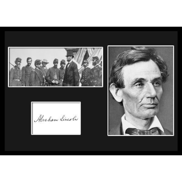 10種類!Abraham Lincoln/エイブラハム・リンカーン/サインプリント&amp;証明書付きフレー...