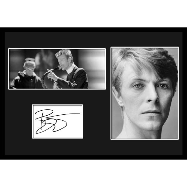10種類!David Bowie/デヴィッド・ボウイ/サインプリント&amp;証明書付きフレーム/BW/モノ...