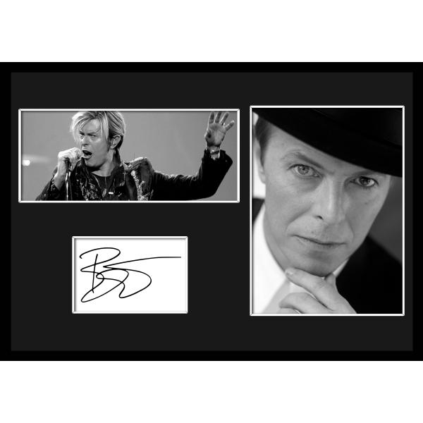 10種類!David Bowie/デヴィッド・ボウイ/サインプリント&amp;証明書付きフレーム/BW/モノ...