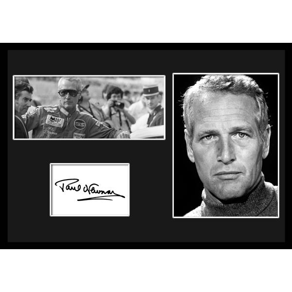 10種類!Paul Newman/ポール・ニューマン/サインプリント&amp;証明書付きフレーム/BW/モノ...