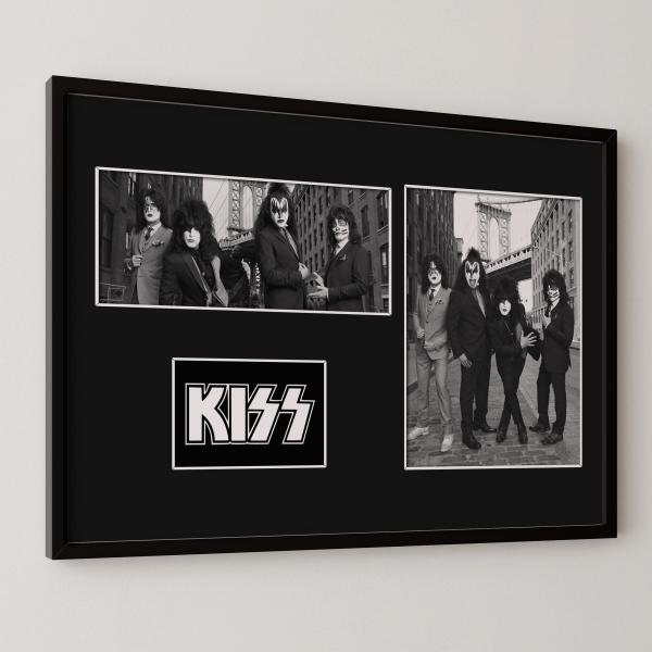 10種類!KISS/キッス/ROCK/ロックバンドグループ/証明書付きフレーム/BW/モノクロ/ディ...