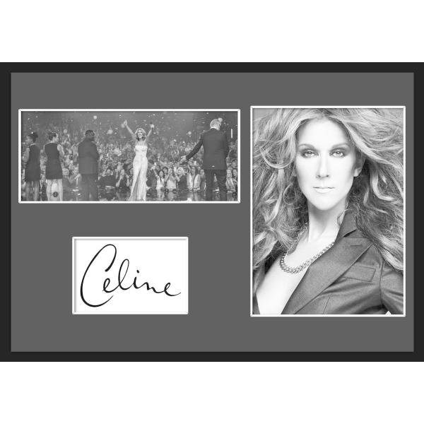 10種類!C&amp;eacute;line Dion/セリーヌ・ディオン/サインプリント&amp;証明書付きフレー...