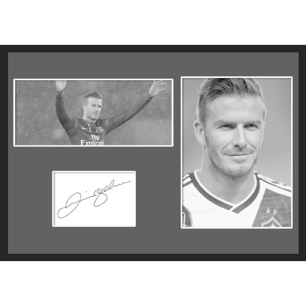 10種類!David Beckham/デイヴィッド・ベッカム/サッカー/サインプリント&amp;証明書付きフ...