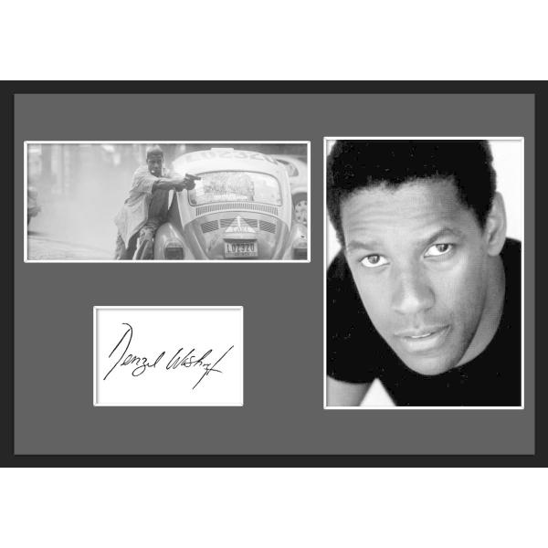 10種類!Denzel Washington/デンゼル・ワシントン/サインプリント&amp;証明書付きフレー...