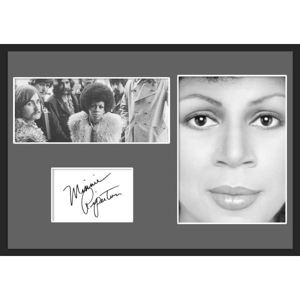 10種類!Minnie Riperton/ミニー・リパートン/サインプリント&amp;証明書付きフレーム/B...