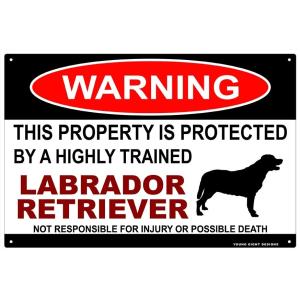 雑貨【Labrador Retriever/ラブラドール・レトリーバー】WARNING/Dog/ドッ...