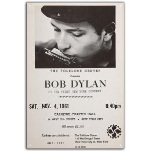 ブリキ看板【Bob Dylan 1961/ボブ・ディラン】Rock/ロック/ポスター/広告雑貨/ヴィ...