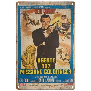 映画ポスター【007/James Bond/ジェームズ・ボンド】インテリア/ブリキ看板/サビ風-4