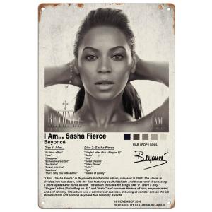 ブリキ看板【 Beyonce / ビヨンセ 】アイ・アム...サーシャ・フィアース /R&amp;B/ソウル...