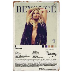 ブリキ看板【 Beyonce / ビヨンセ 】4 /R&amp;B/ソウル/音楽/ポスター/インテリア/サビ...