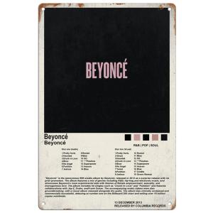 ブリキ看板【 Beyonce / ビヨンセ 】R&amp;B/ソウル/音楽/ポスター/インテリア/サビ風-5