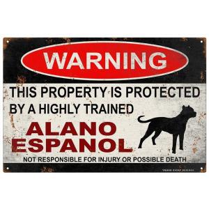 雑貨【Alano espanol/アラノ・エスパニョール】WARNING/Dog/ドッグ/犬/警告/...