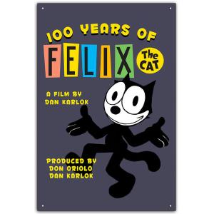雑貨【Felix the Cat/フィリックス・ザ・キャット】ヴィンテージアニメ/ガレージサイン/メ...