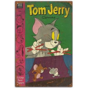 雑貨【Tom and Jerry/トムとジェリー】トムジェリ/ヴィンテージアニメ/ガレージサイン/メ...