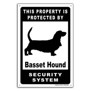 雑貨【Basset Hound/バセット・ハウンド】dog/犬/イヌ/セキュリティサイン/メタルプレ...