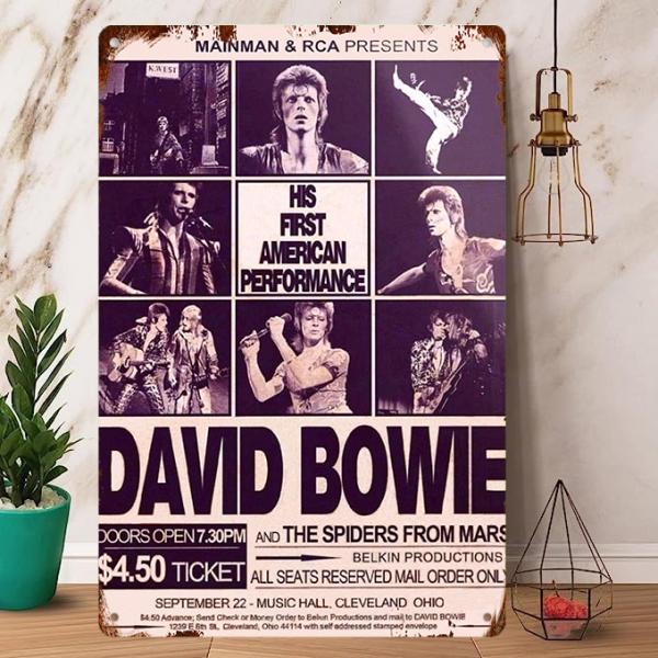Rock Poster / ロックポスター【 デヴィッド・ボウイ / David Bowie 】メタ...