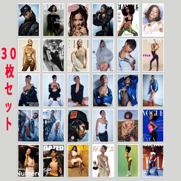 タイラ Tyla ダンス ストリートファッション ステッカー 30個セット シール ミニポスター -...