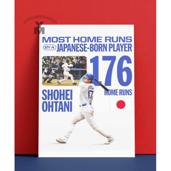 ポスター 【 MLB ロサンゼルス・ドジャース   日本人新記録176号ホームラン 】poster ...