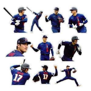 10枚 ステッカー ロサンゼルス・ドジャース【 大谷翔平 】プロ野球選手