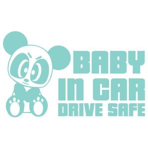 18色!ベイビーインカー ステッカー!Baby in car Sticker /車用/シール/ Vinyl/Decal /ステッカー/バイナル/デカール/Panda/パンダ/ミント-1｜cny1