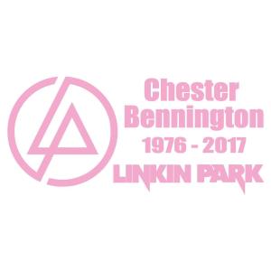 【全16色】リンキン・パーク/Linkin Park/チェスター・ベニントン/Chester Bennington car sticker/カーステッカー/車用/シール/ピンクpink｜cny1