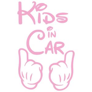 18色!キッズインカー ステッカー!Kids in car Sticker /車用/シール/ Vinyl/Decal /ステッカー/バイナル/デカール/ピンク/pink-1｜cny1