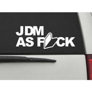 JDM AS FUCK ステッカー USDM ヘラフラ スタンスネイション｜cny1