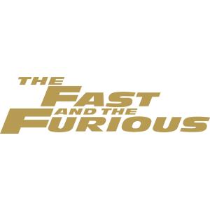 人気!ワイルド・スピード ステッカー!Fast＆Furious車用シール-1-ゴールド/gold/金｜cny1